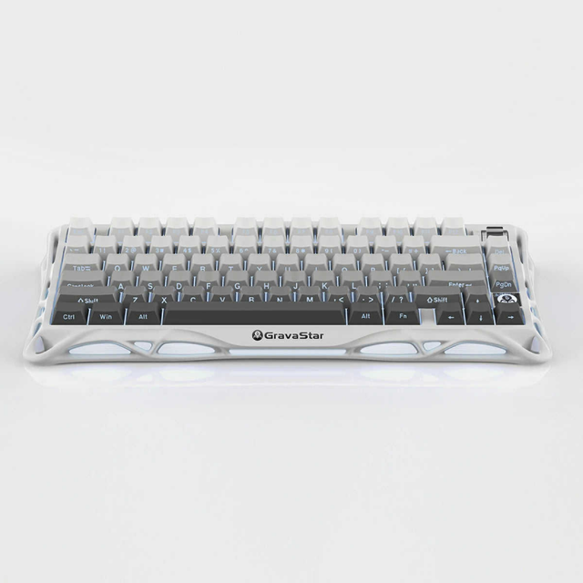 GravaStar Mercury K1 75% Wireless RGB Mechanical Gaming Keyboard, Hot-Swap 8000 Mah Aluminum Alloy Gasket Custom Keyboard