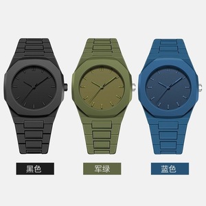 Orologio al Quarzo Minimalista in Plastica con Quadrante Ottagonale, Casual, Moda Quotidiana, Unisex, Lusso, 40mm, Luminoso, Montre Arabe Pour Homme - Product Image 2