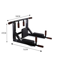 Barra de dominadas de acero para montar en la pared, barra horizontal desmontable para entrenamiento de fuerza en casa, equipo de fitness