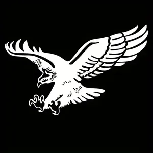 Autocollant de décoration de carrosserie personnalisé autocollant de voiture avec motif animal d'aigle autocollants de voiture personnalisés - Product Image 6