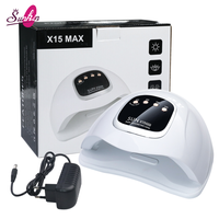 Lampe à ongles UV LED haute puissance SUN X15 MAX 280W, séchage rapide automatique, sécheuse à ongles professionnelle avec logo pour salon et usage domestique