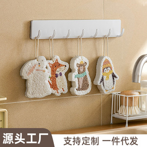 Compressed Animal Shape Dishwashing Sponge Wood Pulp Cotton Kitchen Water Absorbing Magic Scrubbing Pad - Product Image 4