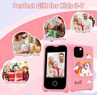 Téléphone portable éducatif à écran tactile, machine d'apprentissage précoce, console de jeux photo et vidéo, cadeau pour enfants, appareil photo