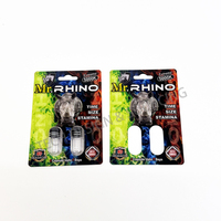 Custom Design Paper Box für Rhino 7 Pills Male Enhancement Supplement Verpackung Stärkste Sex Power Card Blister Box