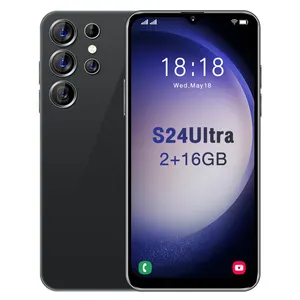 2024 S24 + Ultra original grand écran 6.5 pouces 1G 16GB déverrouillage du visage téléphone mobile intelligent déverrouiller le téléphone mobile de jeu