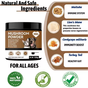 הנמכר ביותר תוסף multitamin תוספת כלבים-רעמה של פטריות אבקה של אריה אורגני אבקת בשר חזיר-אנרגיה - Product Image 2
