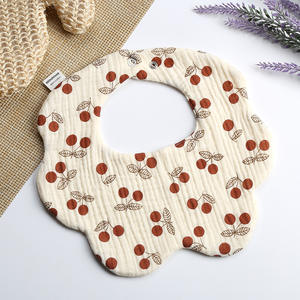 Babero de Muselina de Algodón de <span class=keywords><strong>6</strong></span> Capas, 100% Algodón, Toalla de Saliva para Bebé, Baberos con Broche - Product Image 2