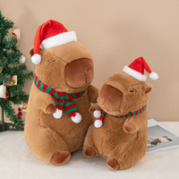 Nouveau Haute Qualité Kawaii Capybara Noël Animaux En Peluche En Peluche Jouet Film Figure Doux Poupée En Peluche Animal Jouet