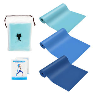 Bandes élastiques plates d'étirement de yoga avec logo personnalisé Bandes de résistance en latex et <span class=keywords><strong>caoutchouc</strong></span> Bandes d'exercice de fitness pour entraînement physique et thérapie physique - Product Image 6
