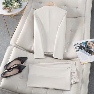 Women's Professional Suit Set Full Sleeve Anti-Wrinkle Office Lady Spring Workwear - Product Image 5