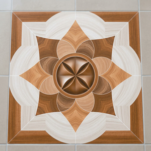 Parquet en bois d'ingénierie multicouche de couleur naturelle, noyer noir américain 40x40cm Carreaux de sol en céramique - Product Image 2