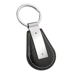 Porte-clés en cuir noir, accessoires pour clés de voiture, boîte non incluse - Product Image 3