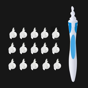 Cuchara Espiral Azul y Blanca LM para Limpiar Oídos, Limpiador de Oídos de Plástico, Lavable y Reutilizable, Kit de Eliminación de Cera y Limpieza de Oídos - Product Image 5