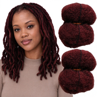 Cheveux humains bruts bouclés afro, cheveux Remy en vrac pour tresses et dreadlocks, vente en gros, 100% cheveux humains compatibles avec la décoloration et la teinture