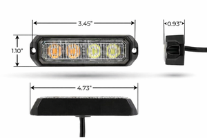 Top Level off-road LED grille warning strobe ZHENG <b>YUE</b> Z5658 led warning strobe light - Product Image 2