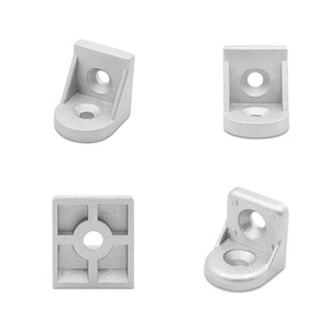 Connecteur de profilé en aluminium 3030 4040, support d'angle pour cadres industriels en aluminium, alliage anodisé 6063 - Product Image 2