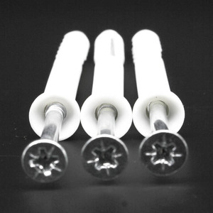 Tornillos de expansión M8 de 60 mm con manguito de plástico, tornillo autorroscante para muebles de madera, perno de cabeza alomada con fenda cruzada - Product Image 3