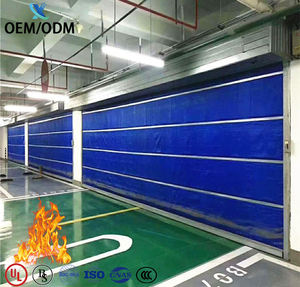 OEM/ODM Meilleure vente Rideau en tissu inorganique ignifuge et sûr de haute qualité Porte à enroulement pour la prévention des supermarchés - Product Image 2