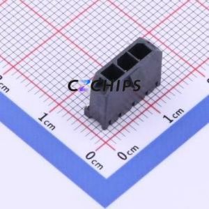 436500304 Wire-to-Board Pin Header Bent Lead Through Hole,P=3mm Connector 1x3P 3mm Right Angle Insert Micro-Fit (MX 3.0) - Product Image 1