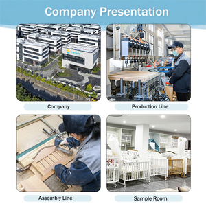 Culla per Neonati in Legno di Pino con <span class=keywords><strong>Testiera</strong></span> in Acrilico, Luce LED, Altezza Regolabile a 3 Livelli, Zanzariera, Ruote, Striscia Anti-Roditore, <span class=keywords><strong>Lettino</strong></span> con Sponda Ribaltabile - Product Image 4