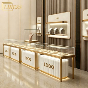 Vitrine de présentation de bijoux sur mesure LUX, comptoir de présentation de bijoux, vitrine en verre robuste - Product Image 1