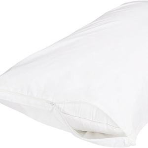 Venta a granel Queen King Size Fundas de almohada de algodón blanco con cremallera, 200TC, 240 TC o 300TC - Product Image 3