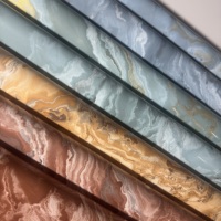 Film PVC marbré LONMAY, autocollant, imperméable, résistant à l'usure, anti-taches, ignifuge, pour murs intérieurs, hôtels, bureaux, rénovation de la maison