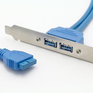 Cable de Conexión para Panel Frontal USB 3.0 de 2 Puertos, Cable de Montaje con Soporte Hembra de 20 Pines a Doble USB 3.0 para Caja de PC - Product Image 2