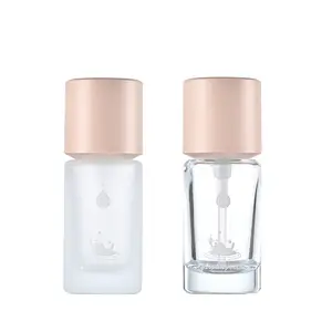 豪华30毫升血清瓶，带粉色盖防晒霜瓶，带泵液体粉底玻璃瓶