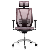 Chaise de bureau de direction ergonomique pivotante en tissu maillé gestionnaire de levage meubles de joueur support lombaire réglable moderne pivotant
