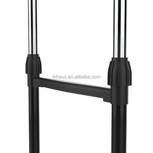 二重ポール調整可能アイアン製クラシックデザインワードローブ衣類ラック回転式伸縮スタンド衣類乾燥ラック - Product Image 4