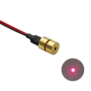 Yeni 6X7.5mm 650nm 0.4mW 1mW 5mW kırmızı lazer modülü lazer kafası ve ışık ile nokta lazer modülü