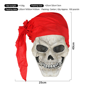Masque d'Halloween en latex fantôme, masque de costume d'horreur, masque de visage de fantôme effrayant, décoration de fête - Product Image 4