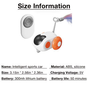 Juguetes automáticos para gatos, bromas inteligentes interactivas para mascotas, pluma rápida, cola, accesorios para gatos de interior, juguete electrónico para mascotas - Product Image 4