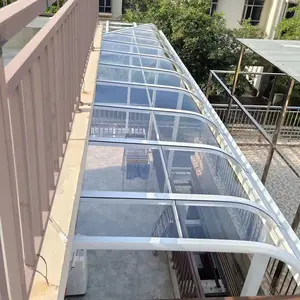 Nhôm khung cửa sổ phía trước cửa tán và Polycarbonate tán mái hiên cho mặt trời bảo vệ