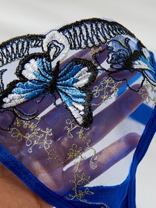 Soutien-gorge de lingerie à broderie séduisante avec motif papillon délicat pour les <span class=keywords><strong>gros</strong></span> seins Jersey Fabric Valentine Inner Wear Models - Product Image 6