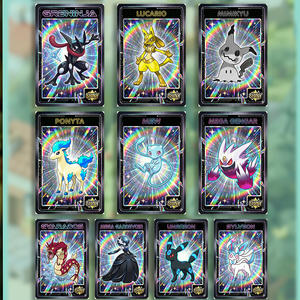 Nouvelles cartes métalliques Pokémon mignonnes, collection raraie et limitée <span class=keywords><strong>Pikachu</strong></span> Gengar Eevee, jouets pour enfants, cadeaux, jeu de société - Product Image 6