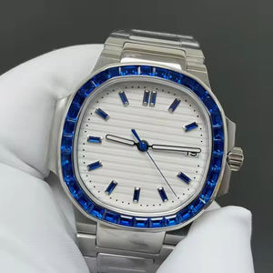 High Quality Men's Stainless Steel Mechanical Diver Analog <b>Watches</b> 5711 Series 9015 Movement 35.2mm Pointer Dial <b>Diamond</b> - Product Image 2