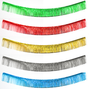 <span class=keywords><strong>Rideau</strong></span> <span class=keywords><strong>à</strong></span> <span class=keywords><strong>franges</strong></span> en feuille d'aluminium or Rose, décoratif de fond de fête, pour mariage - Product Image 6