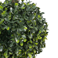 Arbre Topiaire Artificiel en Buis PE de 90 cm, 3 Boules, Résistant aux UV, Écologique, Plante Artificielle en Pot pour Jardin et Hôtel (Vente en Gros)