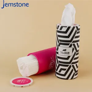 Recyclable Cylinder Cardboard Tissue Holder Tissues Paper Tube Packaging For Cars Easy-to-Carry Design