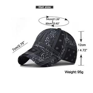 Casquette de baseball tendance et élégante en gros, style vintage, imprimé floral Paisley, pour femmes et hommes, idéale pour l'extérieur - Product Image 6