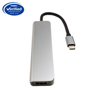 Hub USB C 5 en 1 Type C Hub USB3.0 5 Gbps 5 en 1 Hub USB 3.0 et Type C