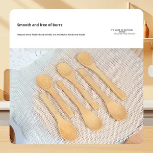 Nhà máy trực tiếp trẻ em 'thìa tre in logo tự nhiên thìa gỗ đặt cà phê khuấy mật ong muỗng Bộ đồ ăn - Product Image 4