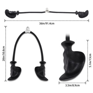 Cordes de triceps de gymnastique robustes attachements de machine de câble de <span class=keywords><strong>poulie</strong></span> d'haltérophilie avec la <span class=keywords><strong>corde</strong></span> de triceps de forme physique d'entraînement de muscle de bras arrière - Product Image 2