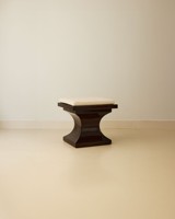 Table en bois de luxe moderne, chaise design individuelle pour salon, hôtel, chambre à coucher, et pouf rembourré de luxe
