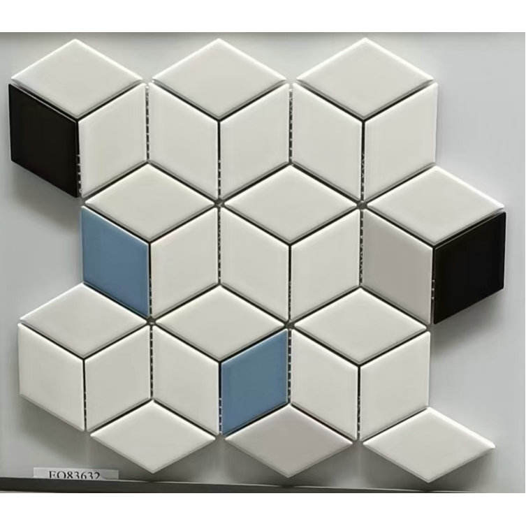 500 Piastrelle A Mosaico Autoadesive A Forma Di Rombo - Effetto Specchio Per DIY - Foto 6