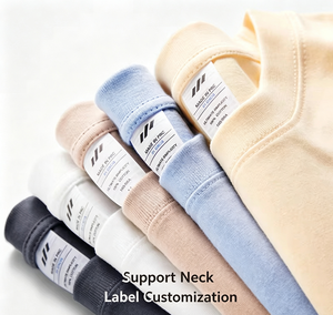 T-shirt en coton 210 GSM, logo personnalisé, impression sérigraphique pour hommes, tee-shirt uni surdimensionné, fournisseur de vêtements de marque, vente en gros, MOQ 50 pièces - Product Image 3
