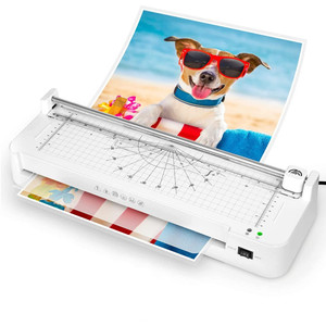 Máquina laminadora de oficina de película de bolsa FN337 <span class=keywords><strong>A3</strong></span>, formato ancho 320 para documentos <span class=keywords><strong>A4</strong></span> A5 A6, fotos, tarjetas de identificación, cortador de papel - Product Image 1