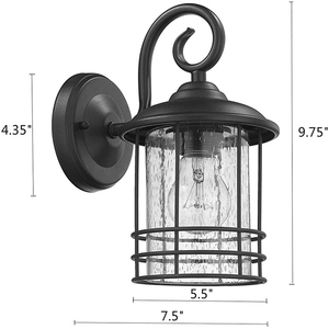 Applique murale extérieure LED en alliage d'aluminium étanche 110-240V, lumière de jardin à montage en surface, blanc chaud 3500K, garantie 10 ans, verre trempé - Product Image 3